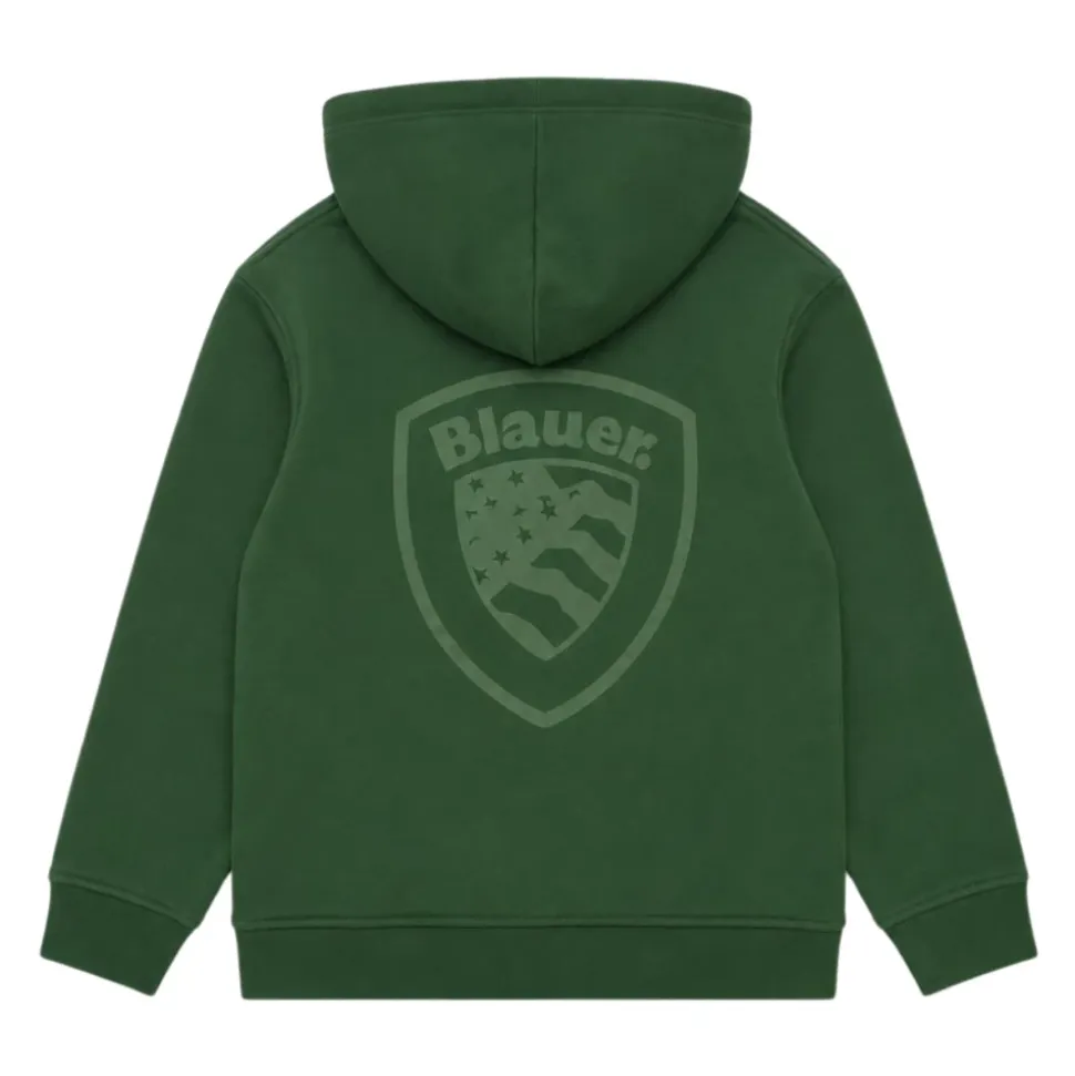 Sweatshirt à capuche avec logo brodé
