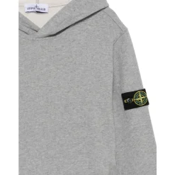 Sweatshirt à capuche avec poche kangourou et détails côtelés