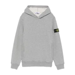 Sweatshirt à capuche avec poche kangourou et détails côtelés