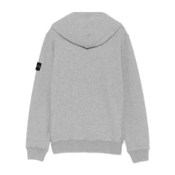 Sweatshirt à capuche avec poche kangourou et détails côtelés