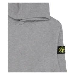 Sweatshirt à capuche avec poche kangourou et détails côtelés
