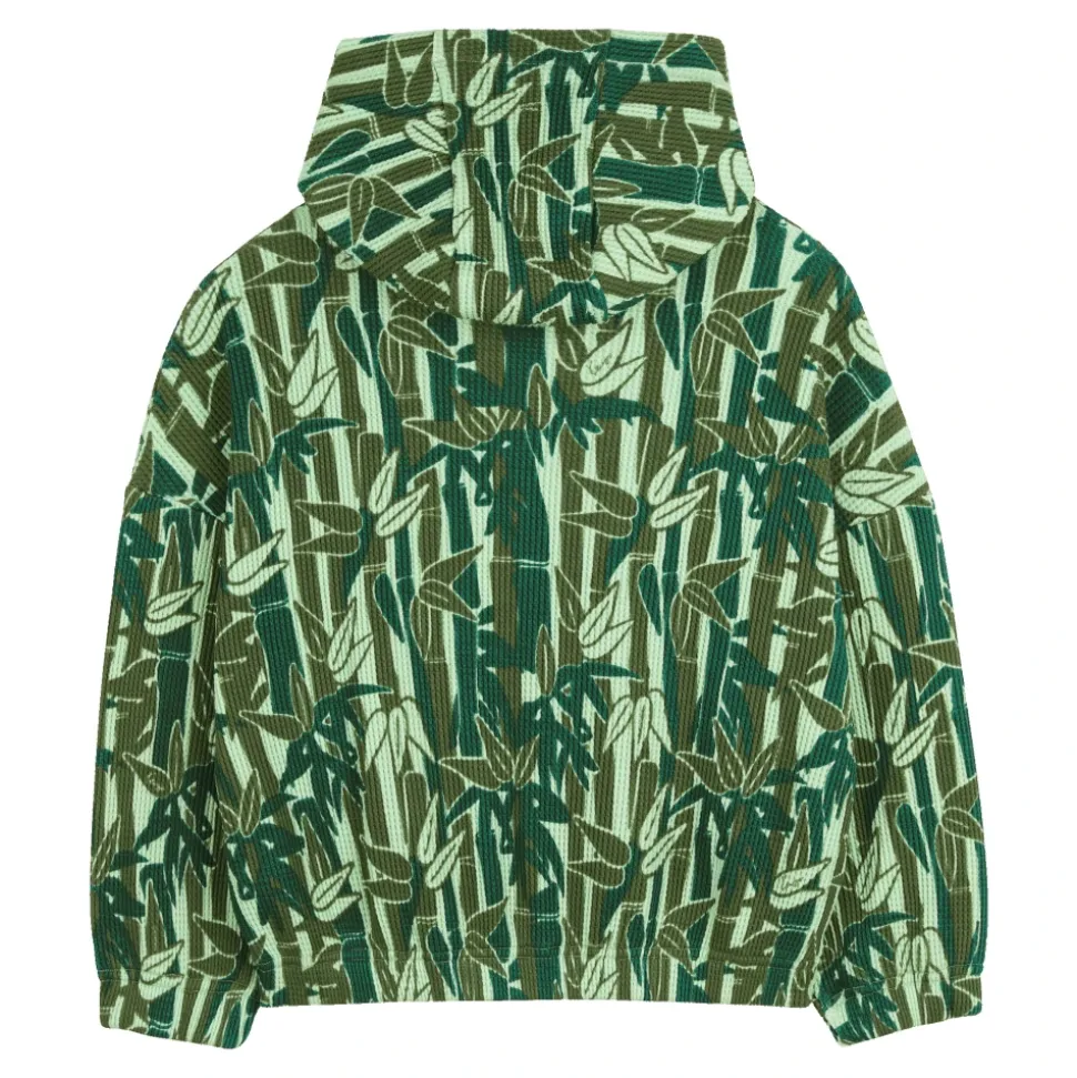 Sweatshirt à capuche imprimé bambou