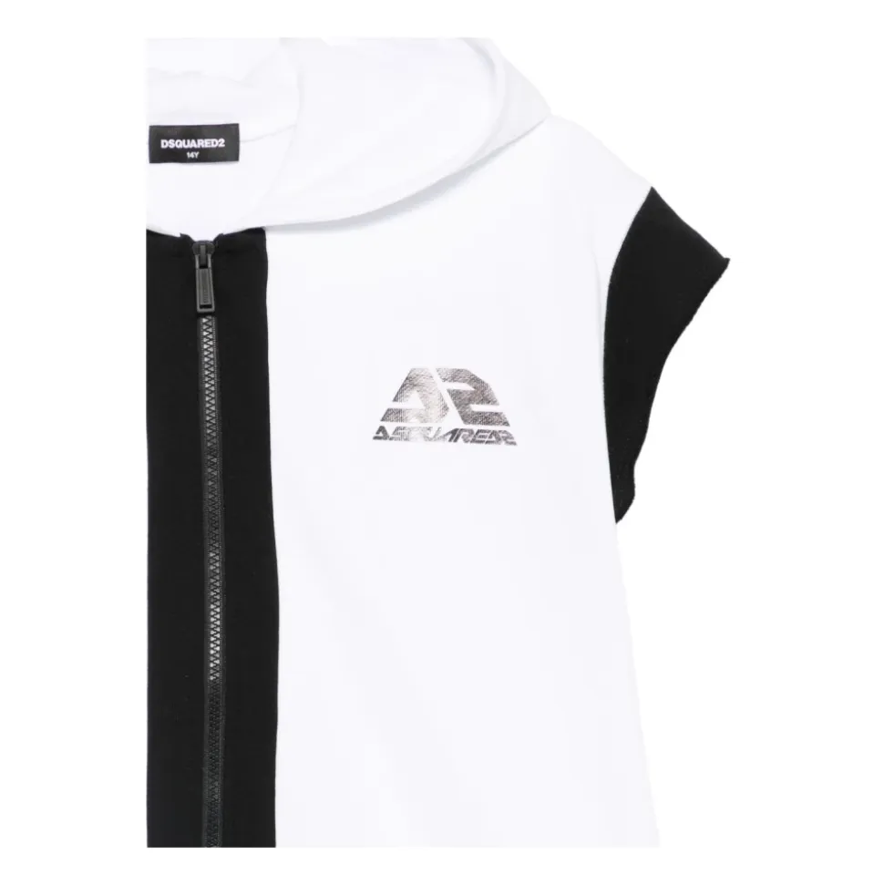 Sweatshirt à capuche zippé avec logo