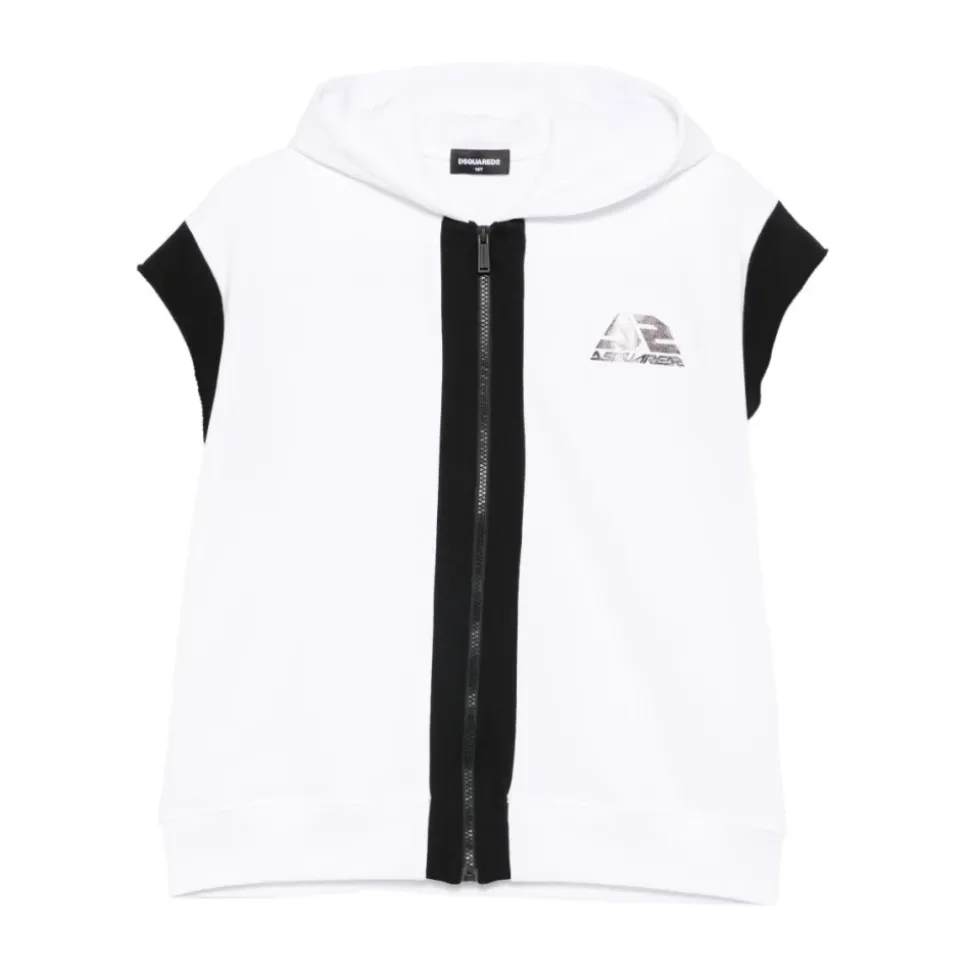 Sweatshirt à capuche zippé avec logo