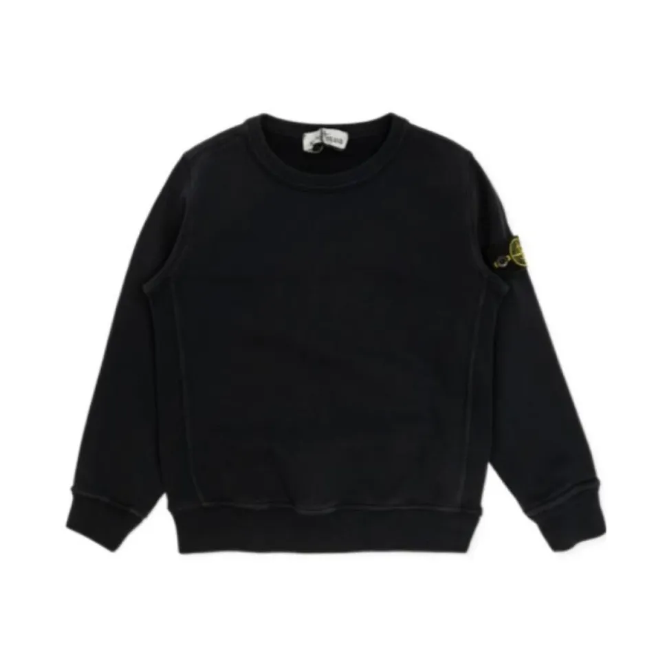 Sweatshirt à col rond avec écusson logo