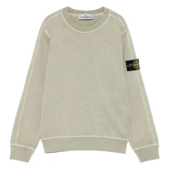 Sweatshirt à col rond avec écusson logo