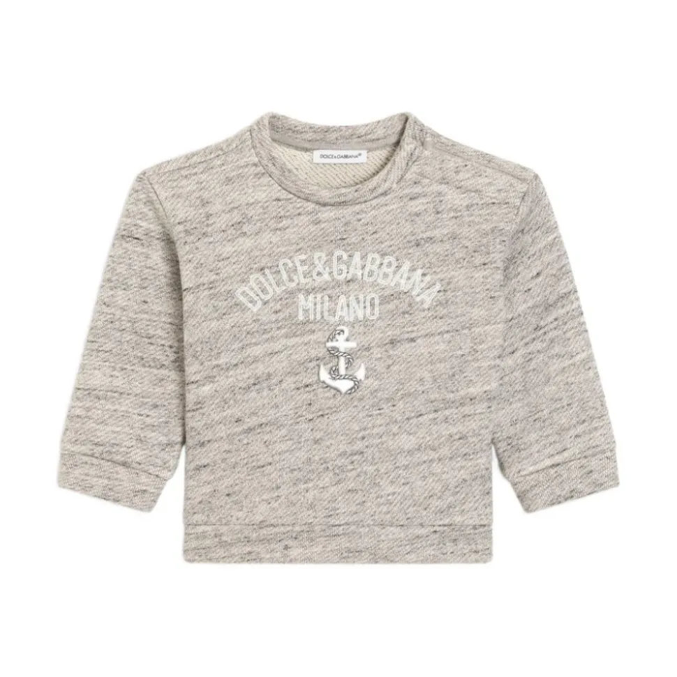 Sweatshirt à col rond avec logo
