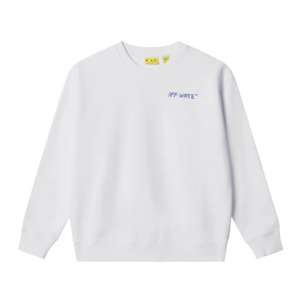 Sweatshirt à col rond motif flèche