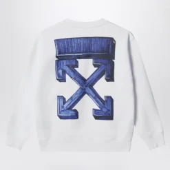 Sweatshirt à col rond motif flèche
