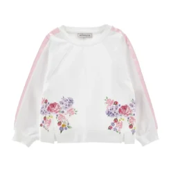 Sweatshirt à imprimé floral