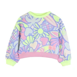 Sweatshirt à imprimé floral