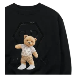 Sweatshirt imprimé strass