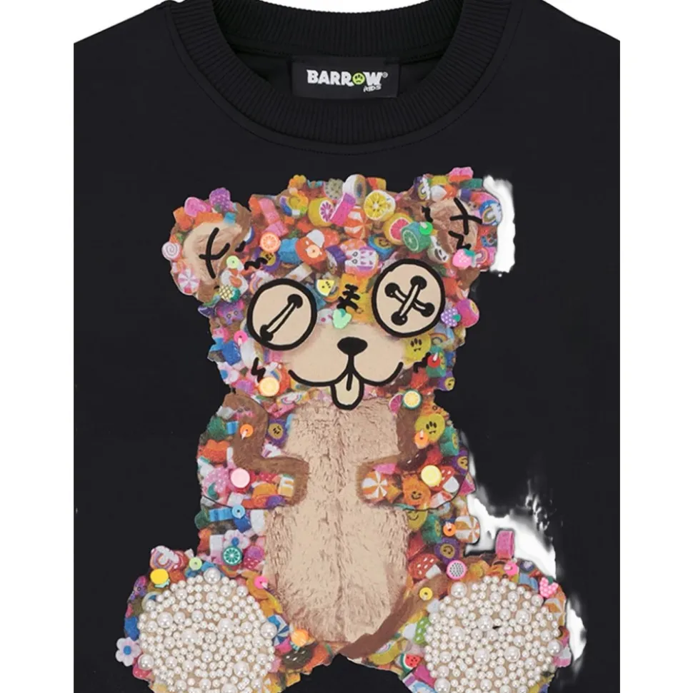 Sweatshirt à ours appliqué
