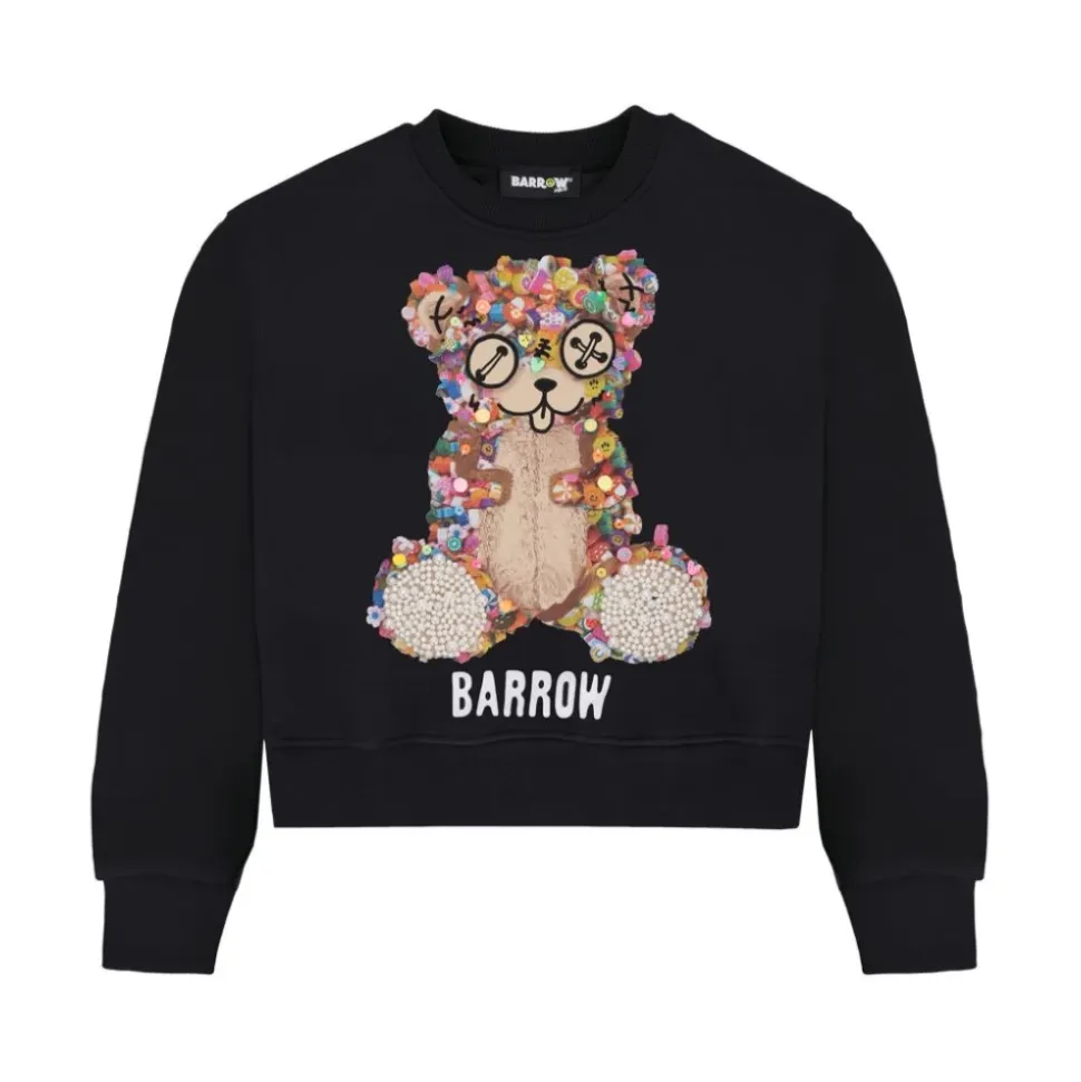 Sweatshirt à ours appliqué