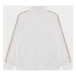 Sweat-shirt Paris à col montant et monogramme jacquard zippé