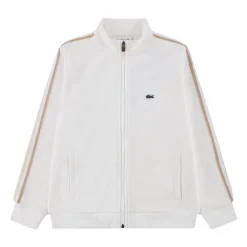 Sweat-shirt Paris à col montant et monogramme jacquard zippé