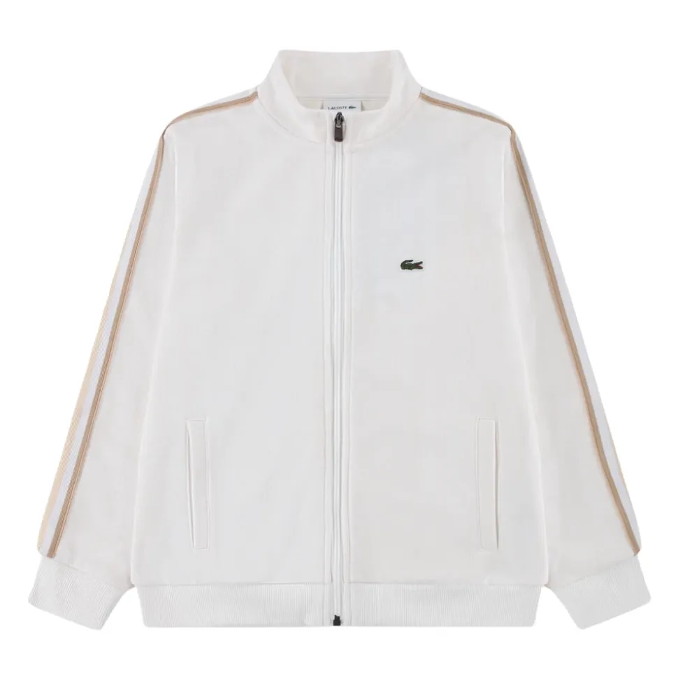Sweat-shirt Paris à col montant et monogramme jacquard zippé