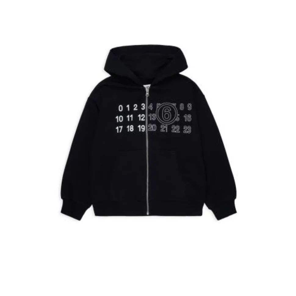 Sweatshirt z logo na zamek