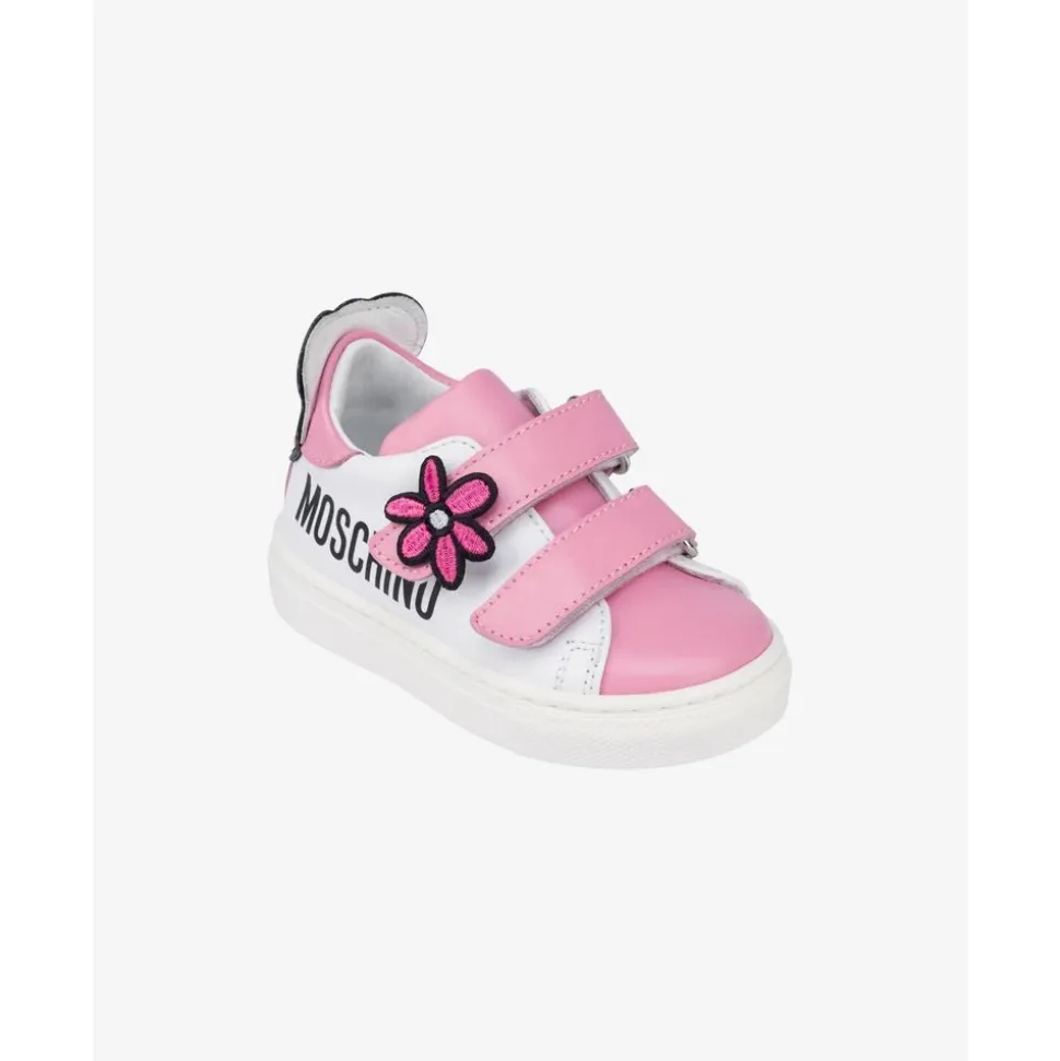 Teddy Patch Nappa Leather Sneakers