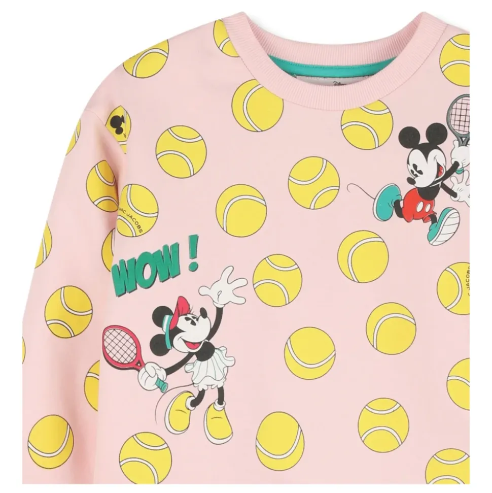 Tennis Ball-Print Crewneck Sweatshirt