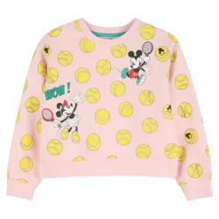 Tennis Ball-Print Crewneck Sweatshirt