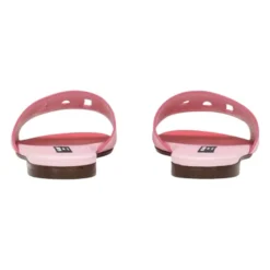 Tongs imprimées en cuir de veau
