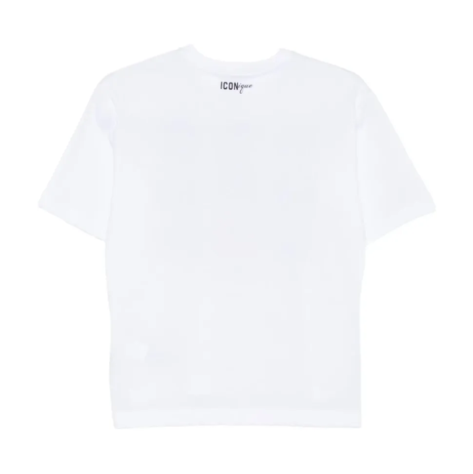 T-shirt avec imprimé casquette et logo