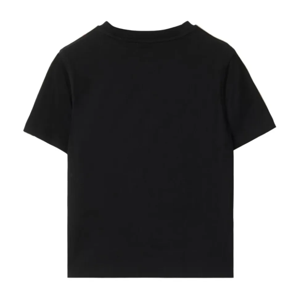 T-shirt à col rond et manches courtes avec bordure contrastante
