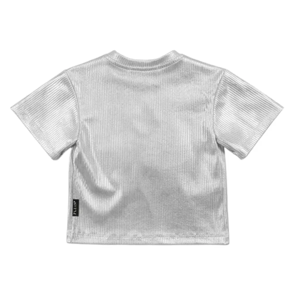 T-shirt court côtelé