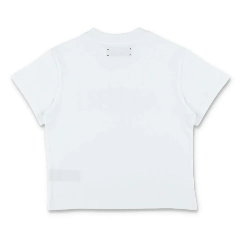 T-shirt en Coton avec Logo et Manches Courtes