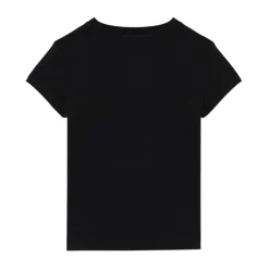 T-shirt en coton avec logo strass