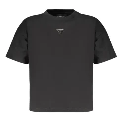 T-shirt en coton à col rond avec logo triangle