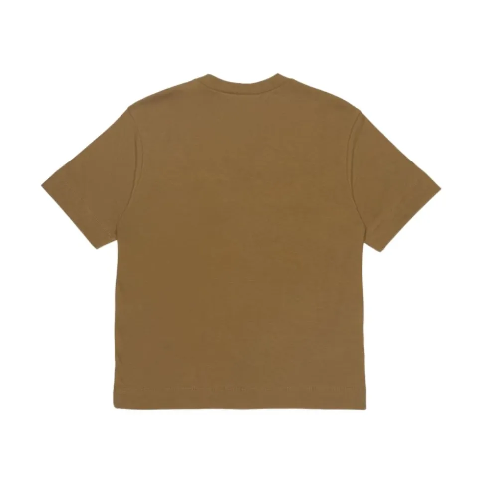 T-shirt en coton côtelé avec logo Frame
