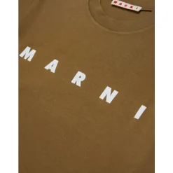 T-shirt en coton côtelé avec logo Frame