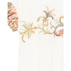 T-shirt en coton à imprimé floral