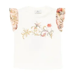 T-shirt en jersey de coton avec logo Pegaso en relief