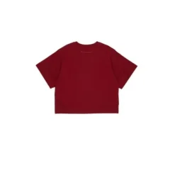T-shirt logo avec strass et ourlet asymétrique