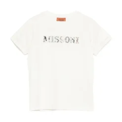 T-shirt à logo métallique