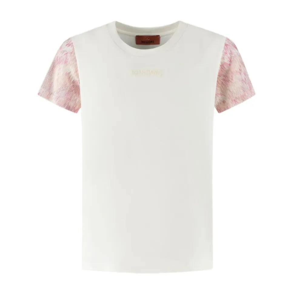 T-shirt à Manches Imprimées