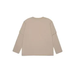 T-shirt à manches superposées avec imprimé numérique