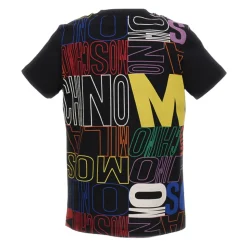 T-shirt noir à manches courtes pour enfants
