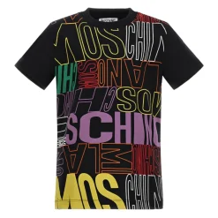 T-shirt noir à manches courtes pour enfants