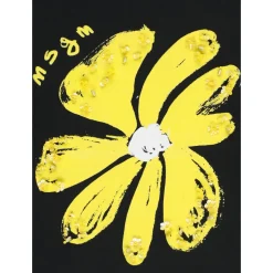 T-shirt perles fleuries