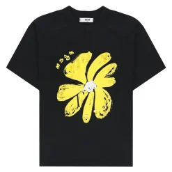 T-shirt perles fleuries
