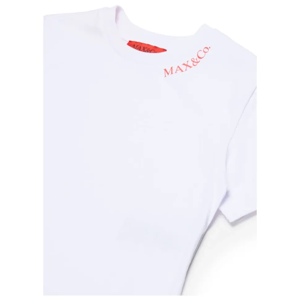 T-shirt rayé avec logo