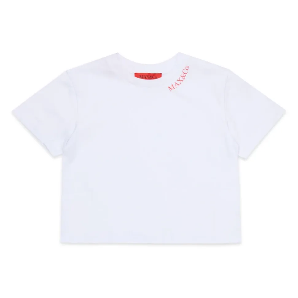 T-shirt rayé avec logo