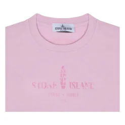 T-shirt Rose avec Logo Imprimé