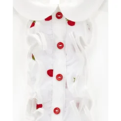 T-shirt à Volants et Imprimé Fraise