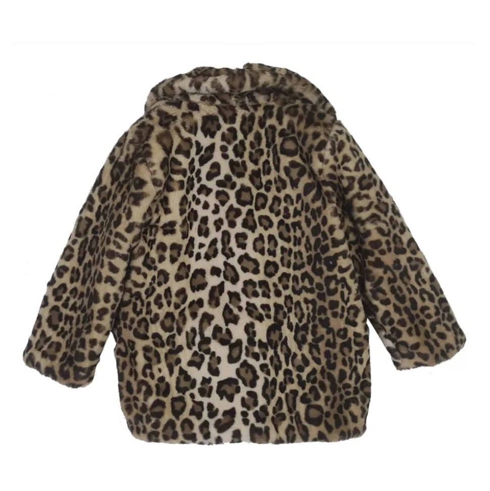 Veste animalier en fausse fourrure
