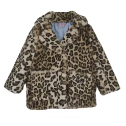 Veste animalier en fausse fourrure